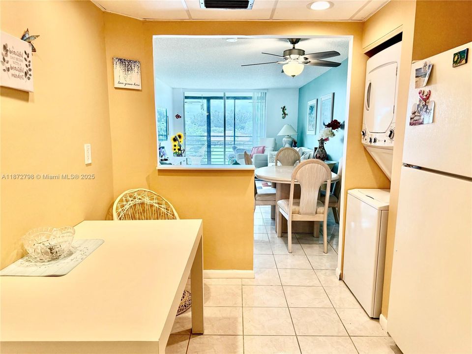 Washer and dryer inside  the condo