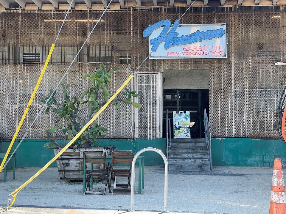 Famous Hometown Barbecue down the block