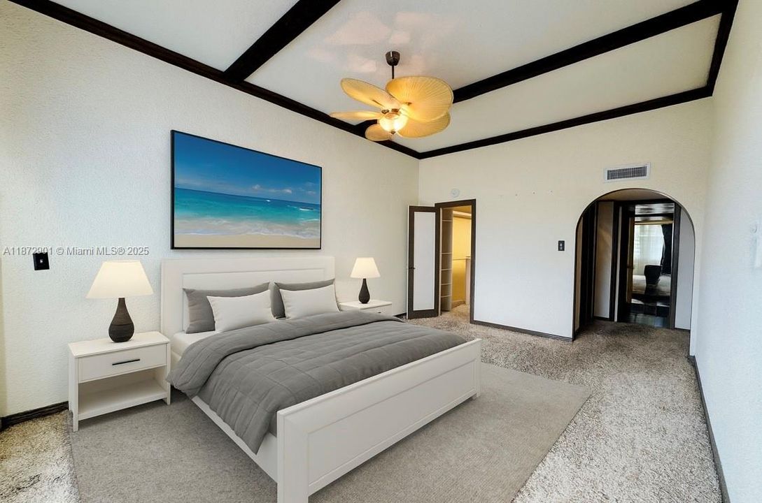 Virtually Staged  (Bedroom #1)