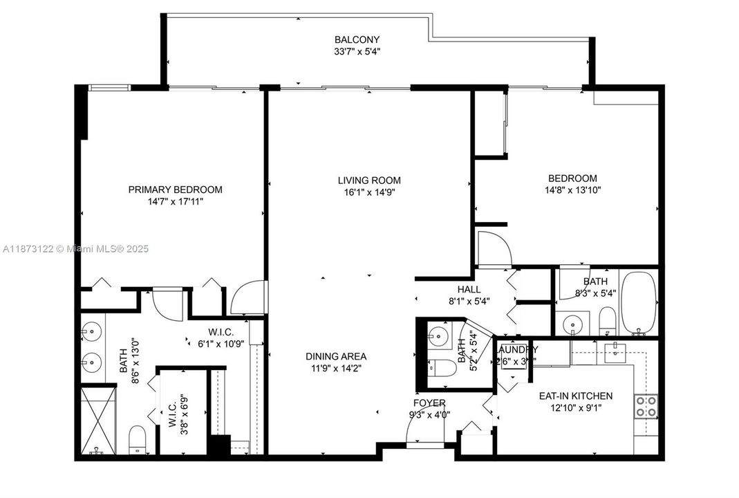 合同活跃: $699,000 (2 贝兹, 2 浴室, 1411 平方英尺)
