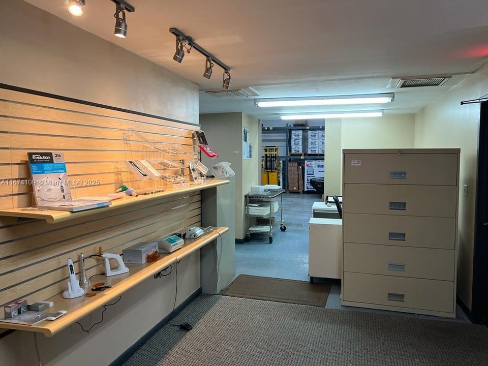 part of the warehouse area