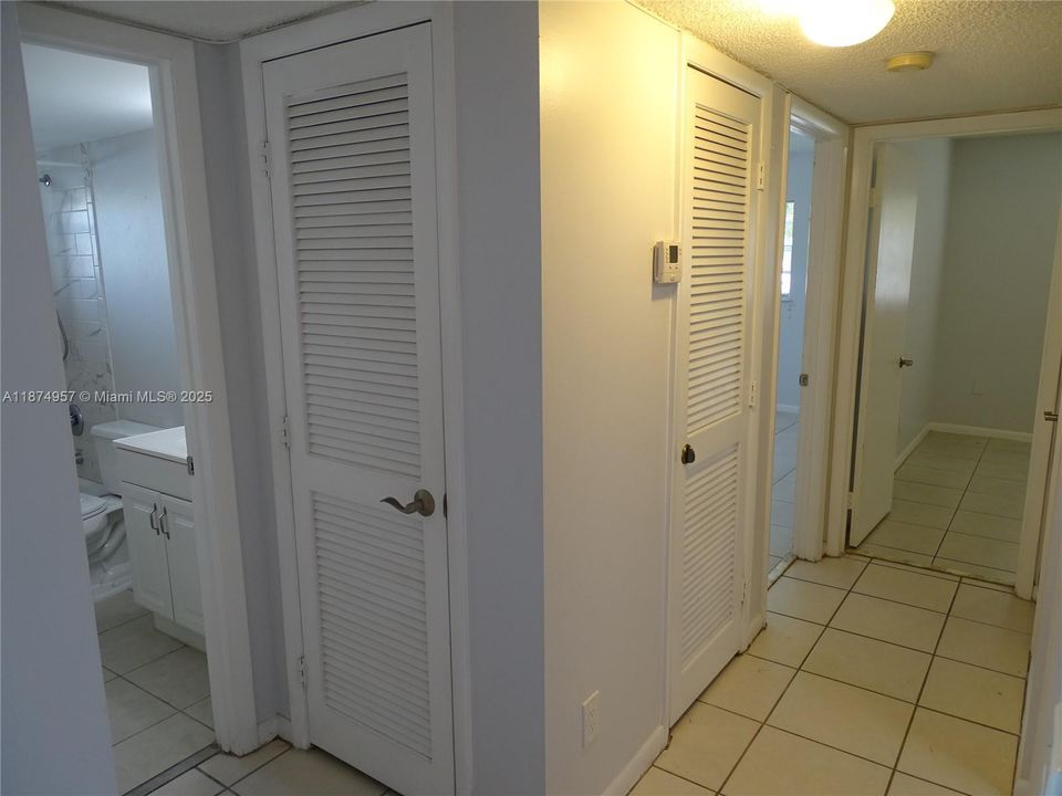 “Hallway connects the kitchen, bedroom, and bathroom.”