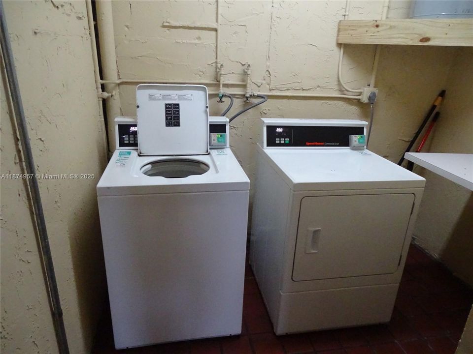 Laundry on the second floor — just walk up the stairs.