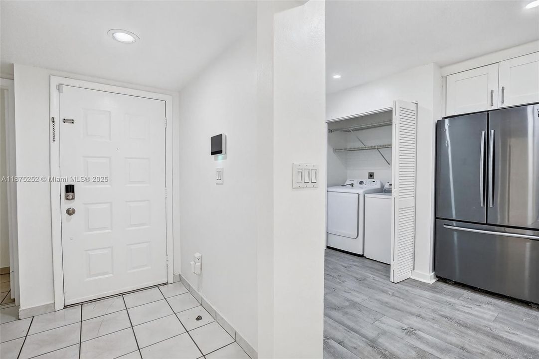 All stainless appliances included, full size washer dryer