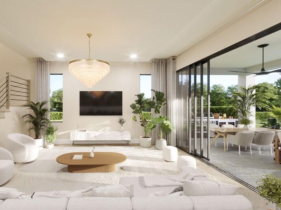 Great room and outdoor kitchen