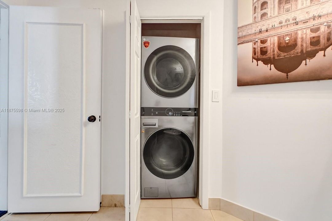 brand new washer & dryer in second bathroom