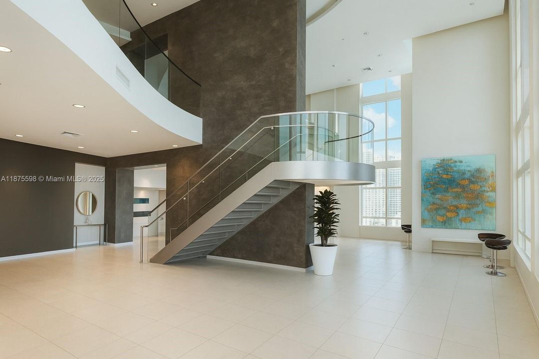 beautiful bay front common areas. -  ai used to render this image