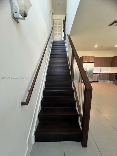 Stairs to second floor