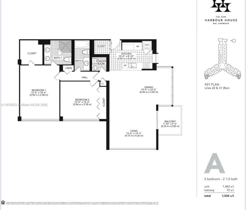 Activo con contrato: $1,890,000 (2 camas, 2 baños, 1300 Pies cuadrados)