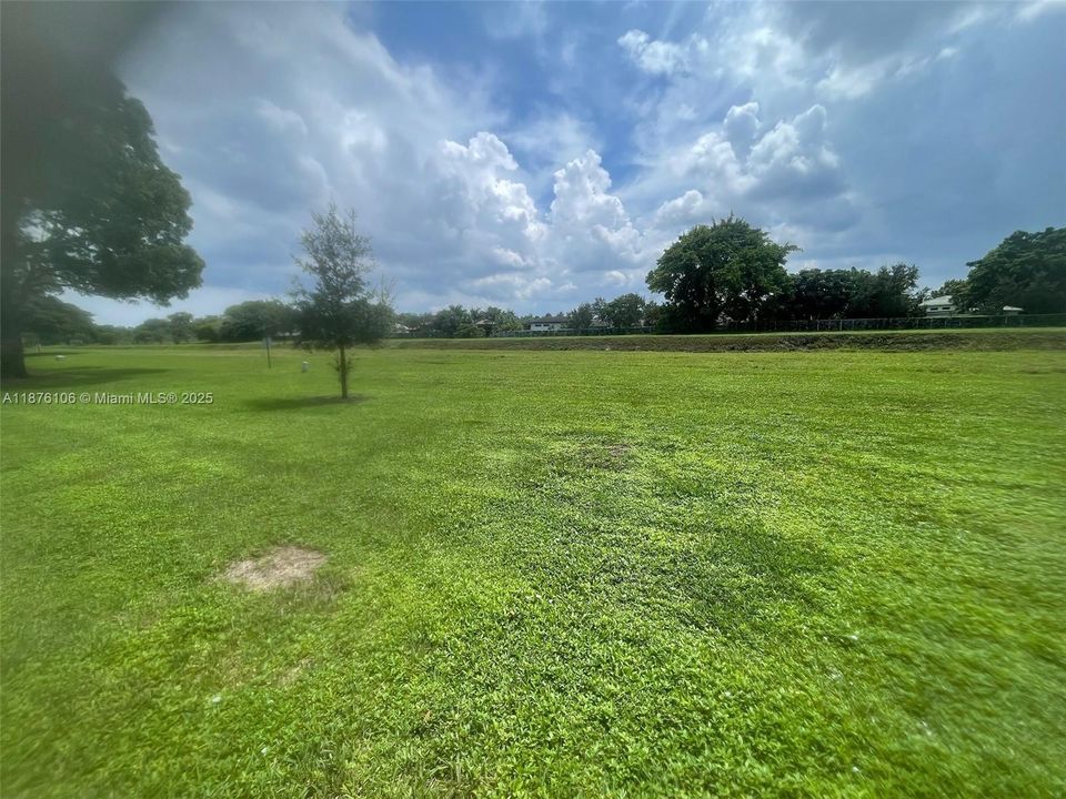 backyard privacy view of canal