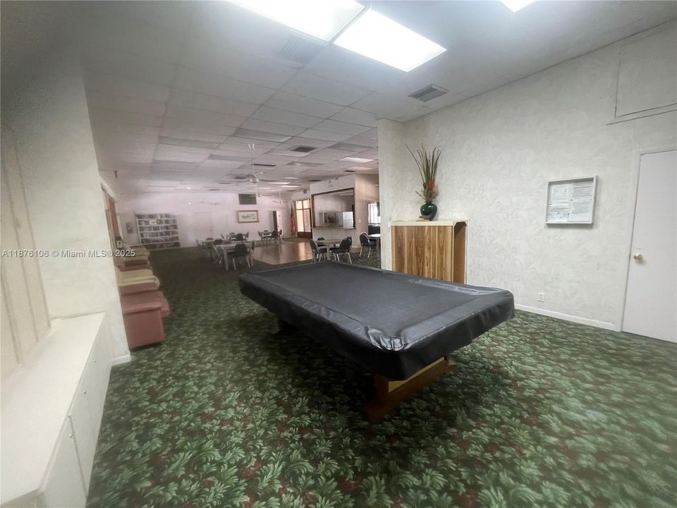 clubhouse with pool table
