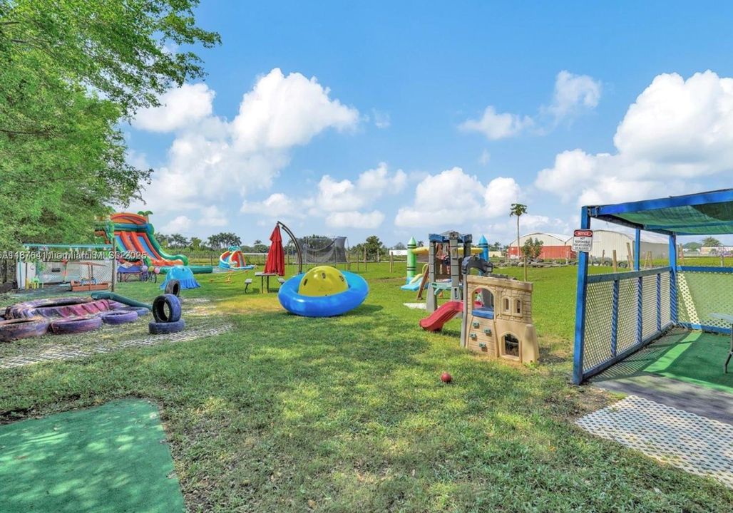 Play area in farm