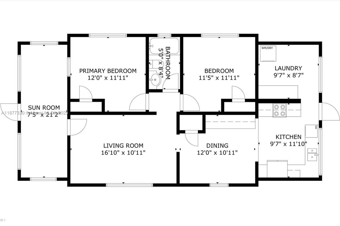 Activo con contrato: $416,000 (2 camas, 1 baños, 1116 Pies cuadrados)