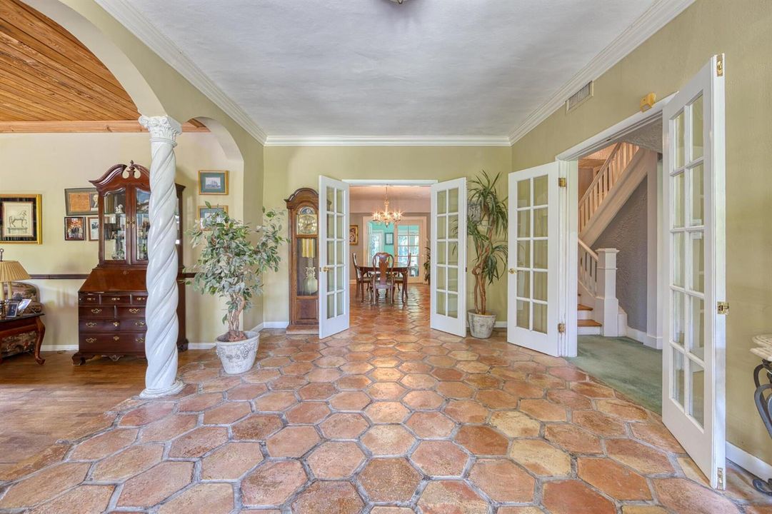 Spacious entry foyer