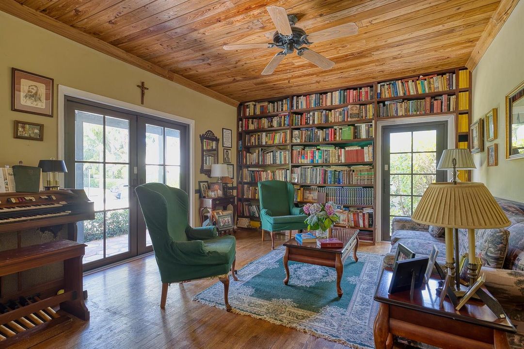 Library w/french doors