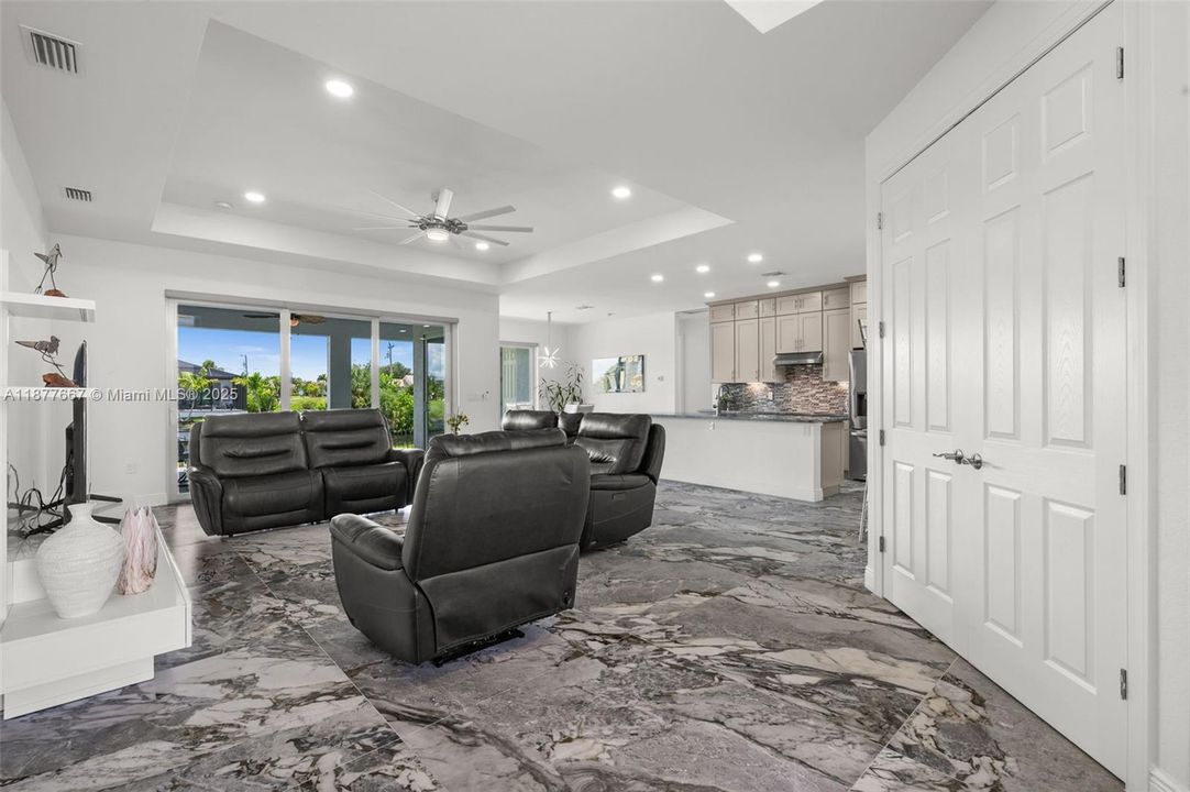 Spacious great room design