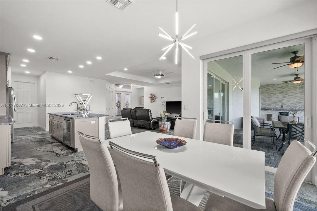 Beautiful dining space