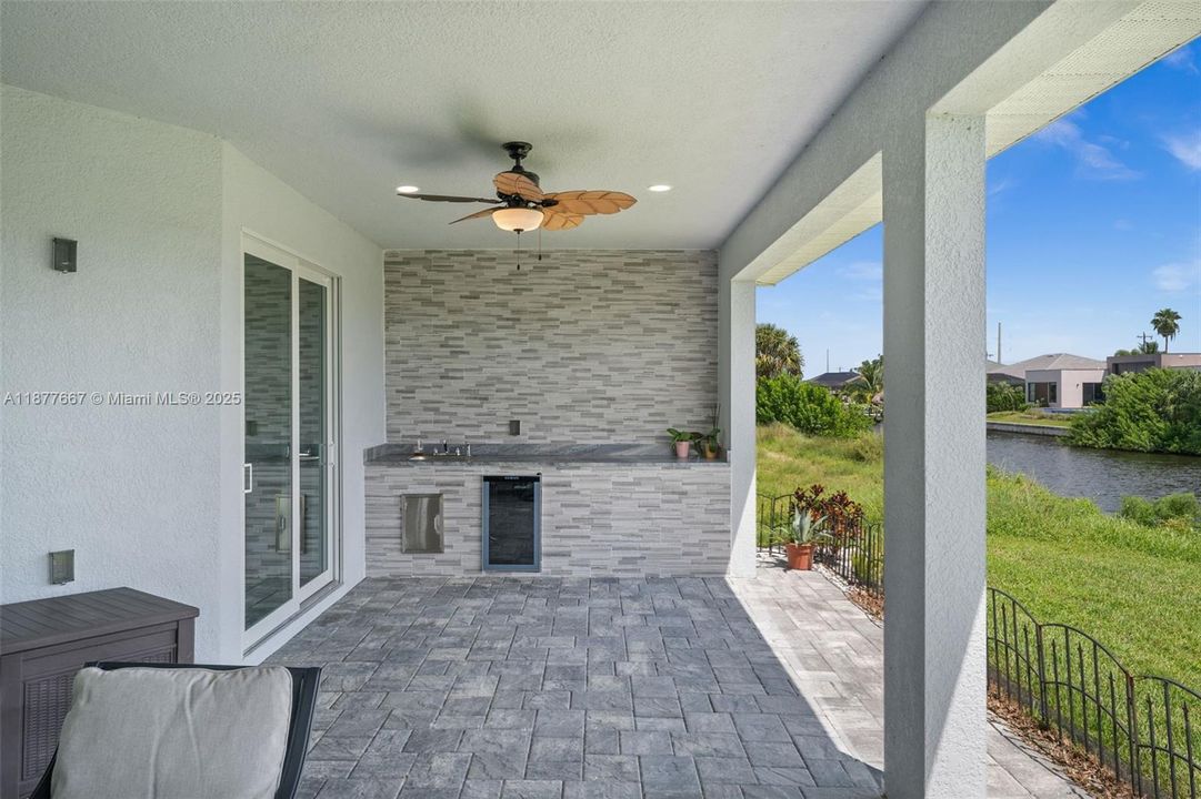 Outdoor kitchen for entertaining