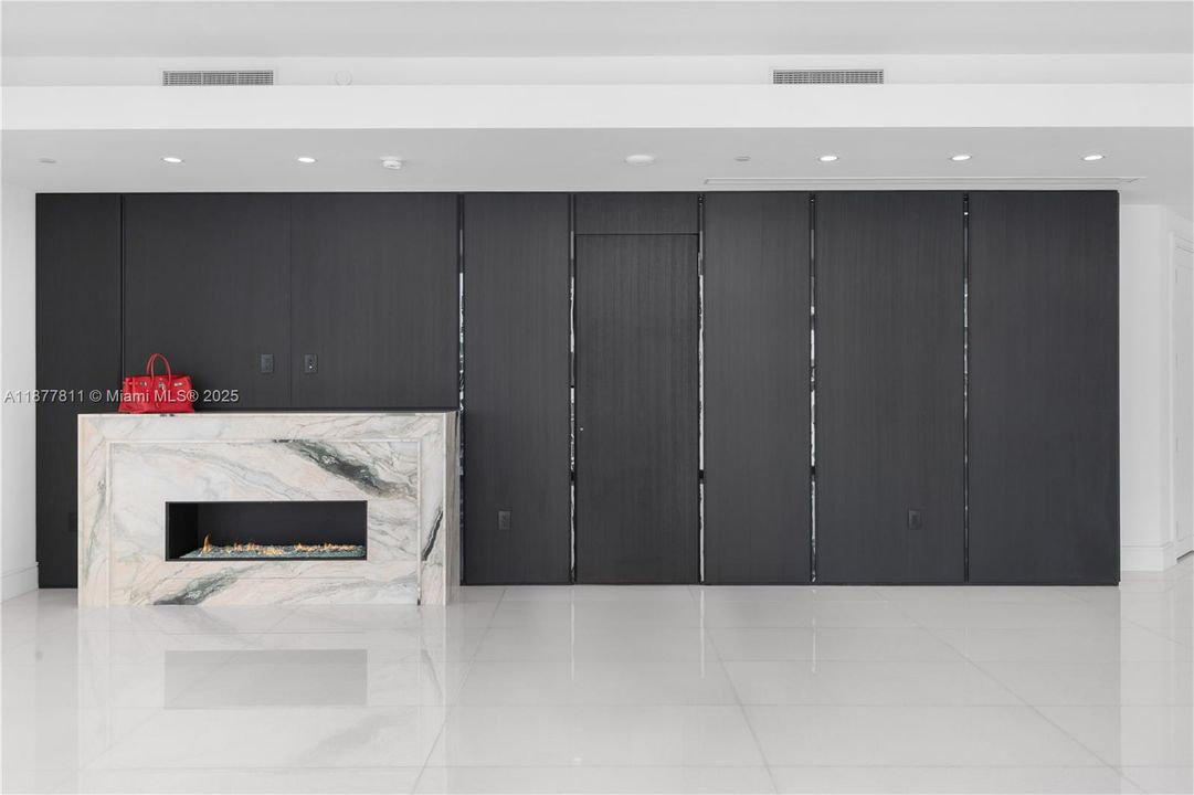 Hidden panels to the Owners Suite