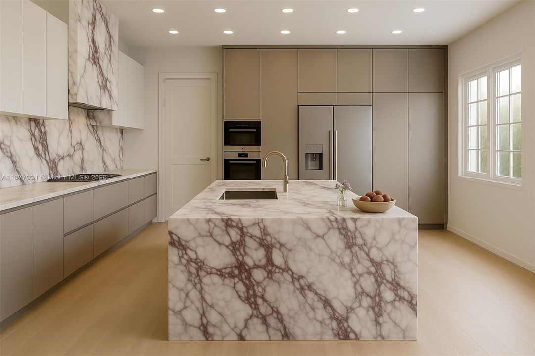 This home features an exclusive CAXA NANI kitchen concept, specially designed to elevate the property with a refined and contemporary aesthetic. Each element — from the Calacatta Viola stone to the custom matte cabinetry — was curated for this specific house model, balancing timeless elegance with current design trends.Purchasing this property includes the opportunity to realize the kitchen with CAXA NANI’s original design — a concept that blends architecture, craftsmanship, and artistic vision.