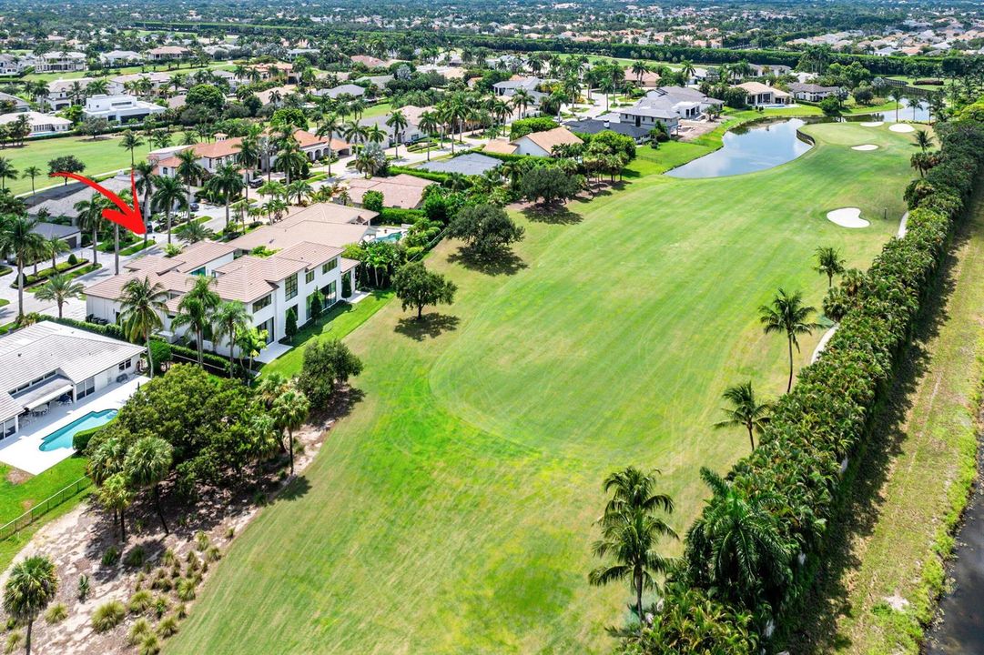 Home and Golf Course Aerial