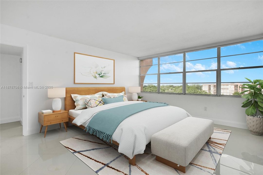 Primary Bedroom Staged