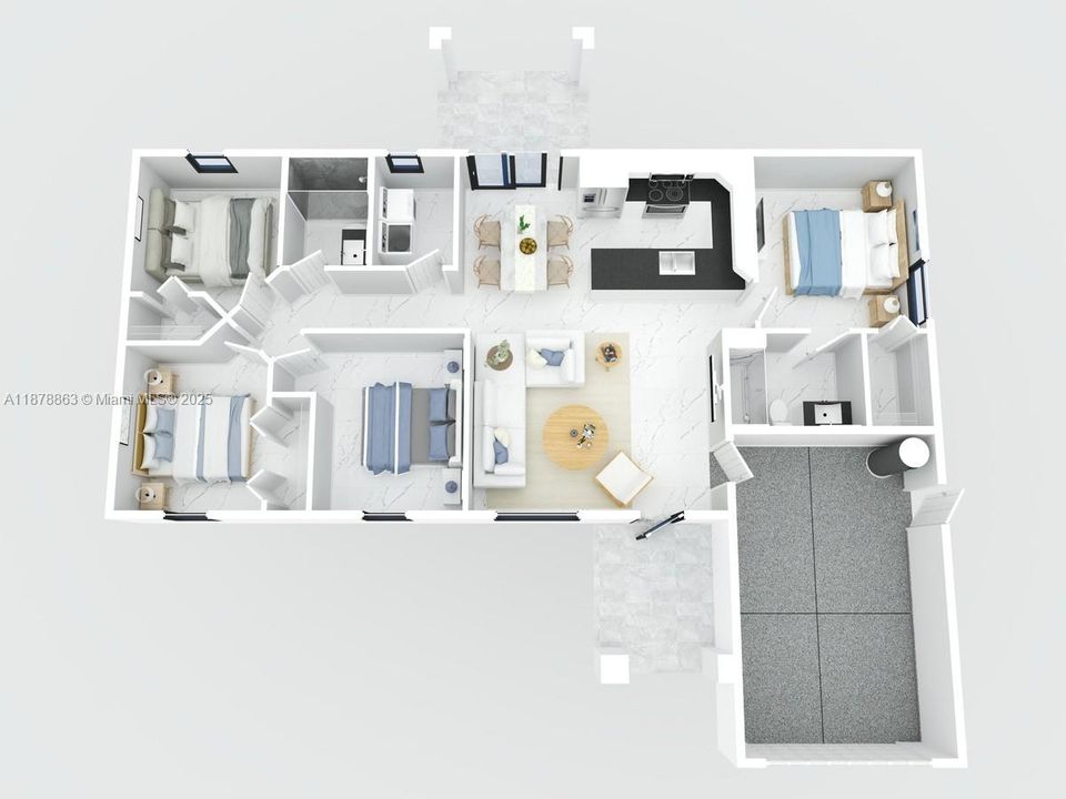 Active With Contract: $274,900 (3 beds, 2 baths, 1239 Square Feet)