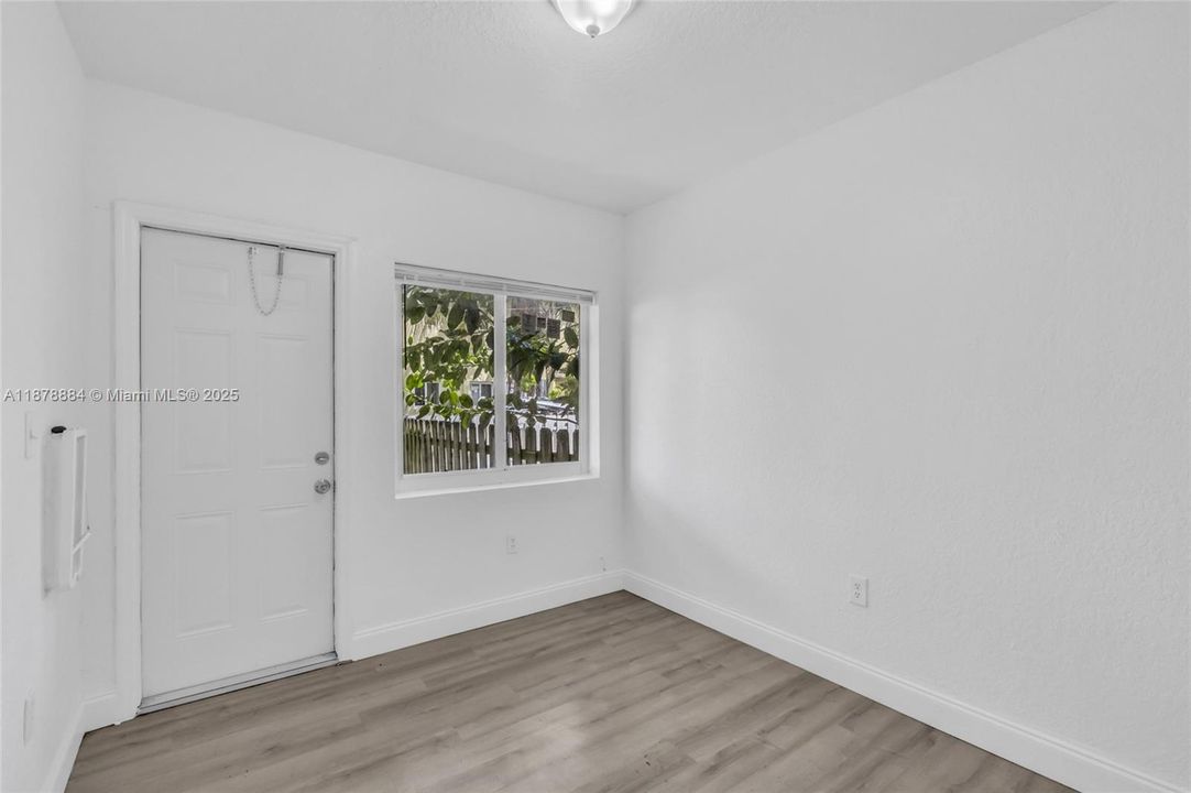 Exit to private patio