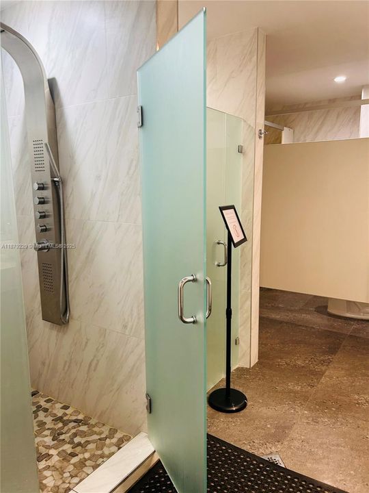 Common Area Shower and Sauna Room