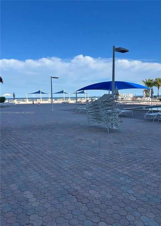 Pool view steps from ocean