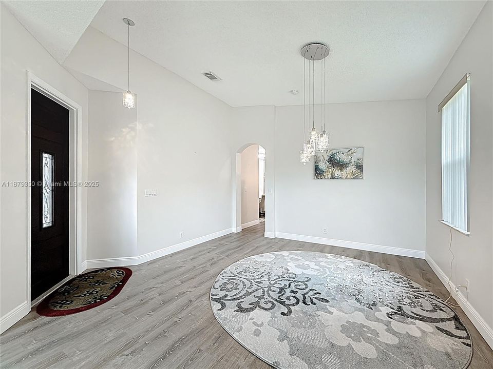 Formal dining/living room combined