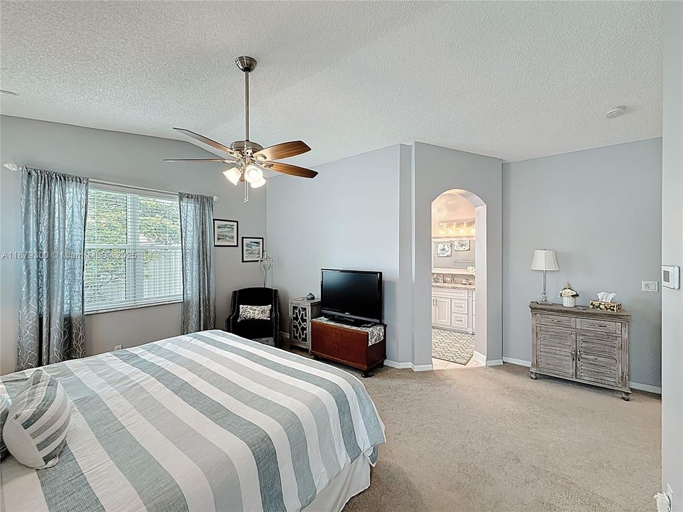 With large walk in closets