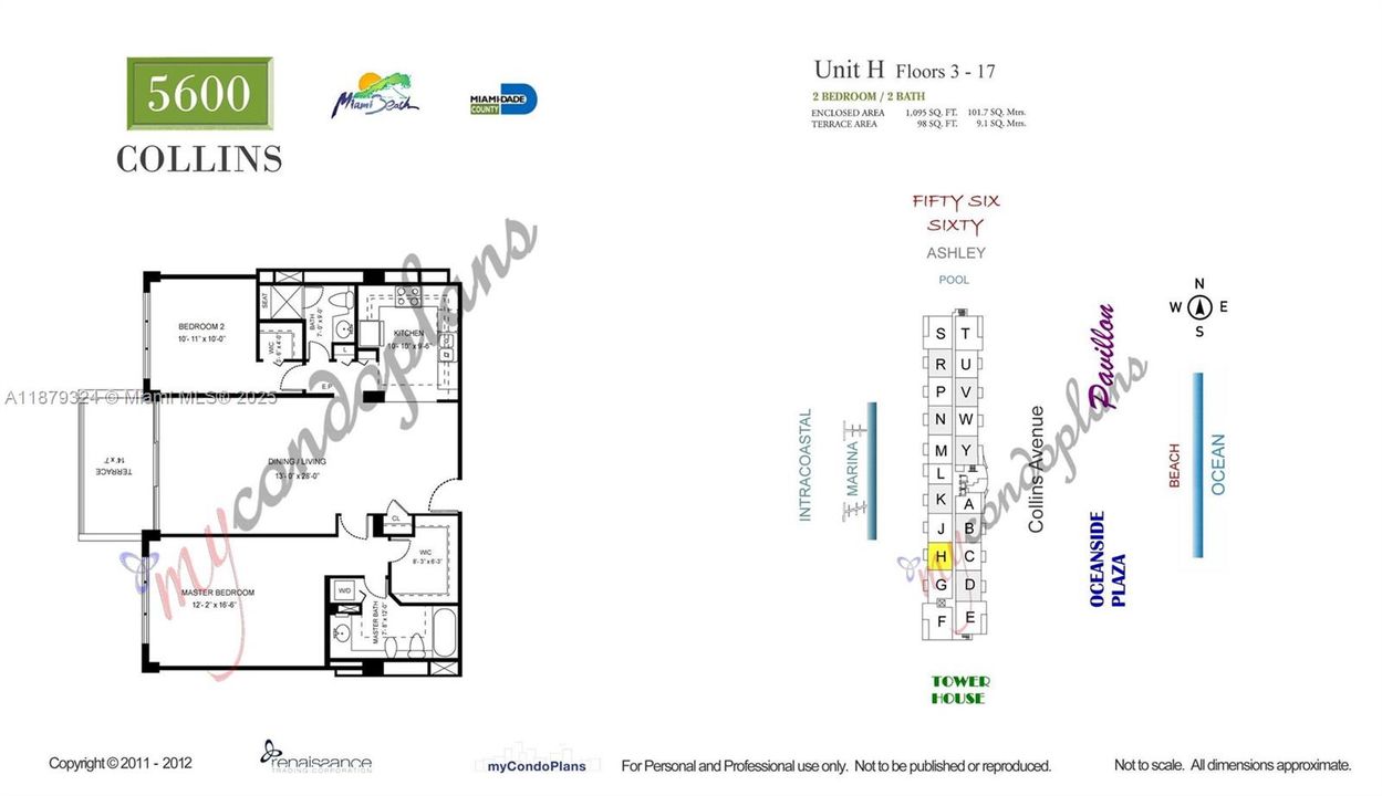 Recently Sold: $540,000 (2 beds, 2 baths, 1190 Square Feet)