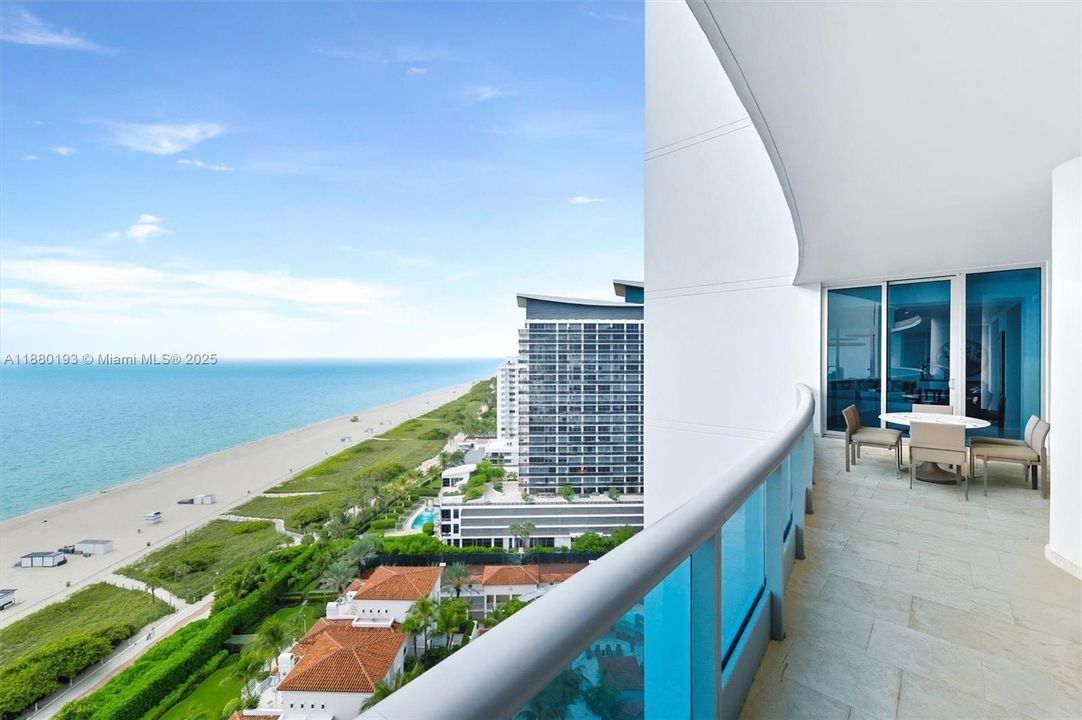 This property has four terraces with ocean and city views.