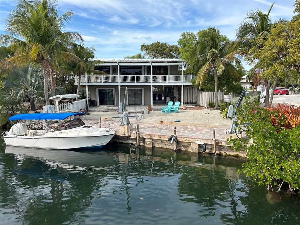 Main dock with davits