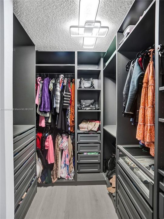 Primary walk in closet