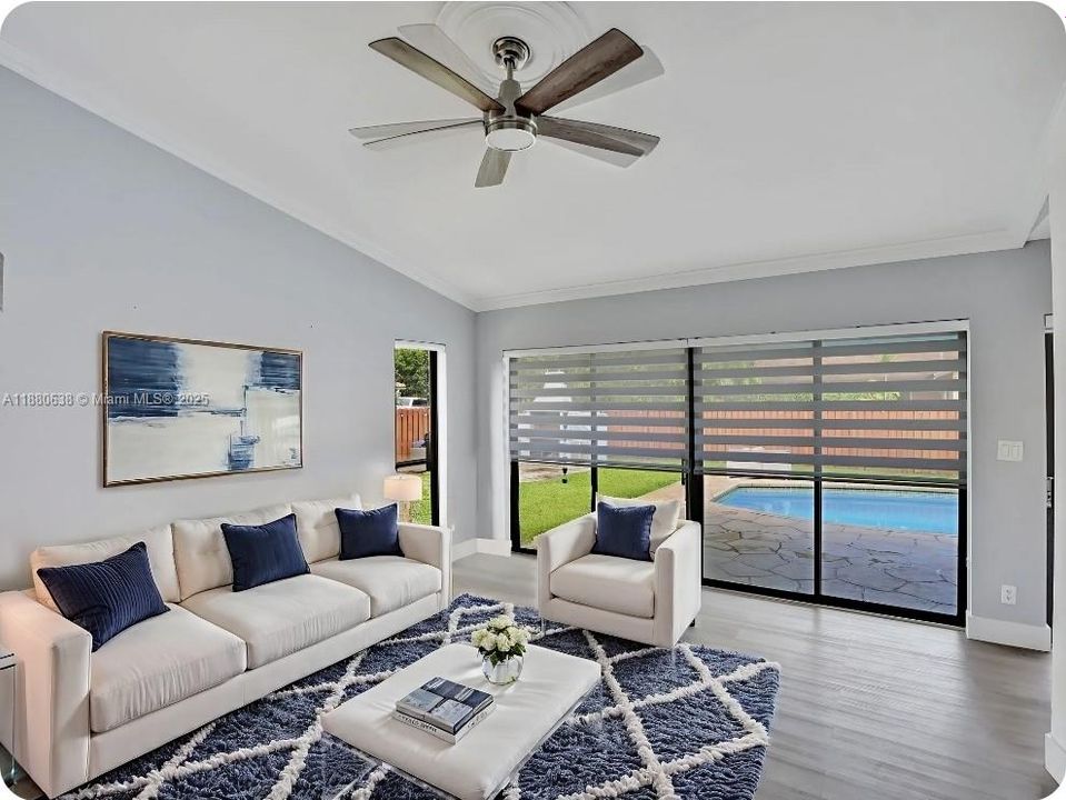 Virtual Staged Family room