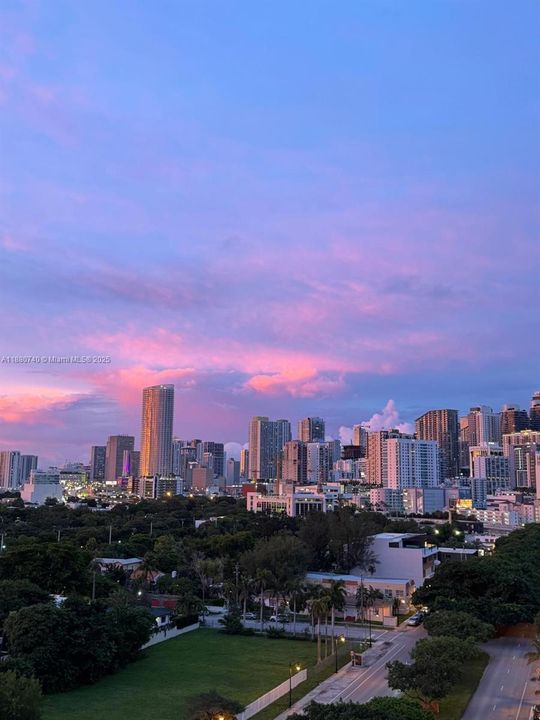 Amazing view of Brickell from the balcony