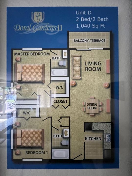 Activo con contrato: $2,600 (2 camas, 2 baños, 1040 Pies cuadrados)