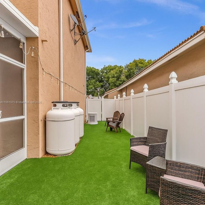 virtually staged with grass