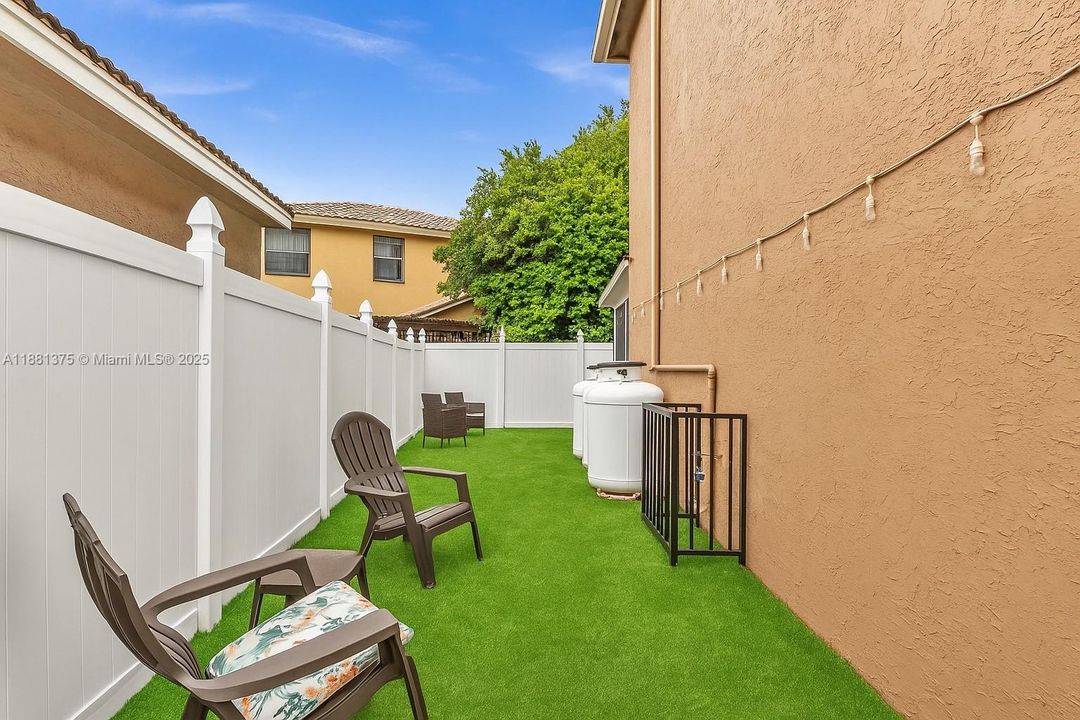 virtually staged with grass