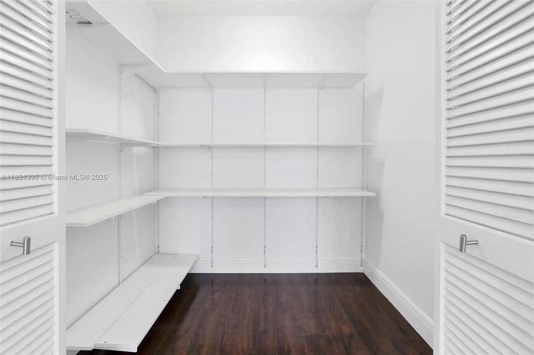 Walk-in closet master