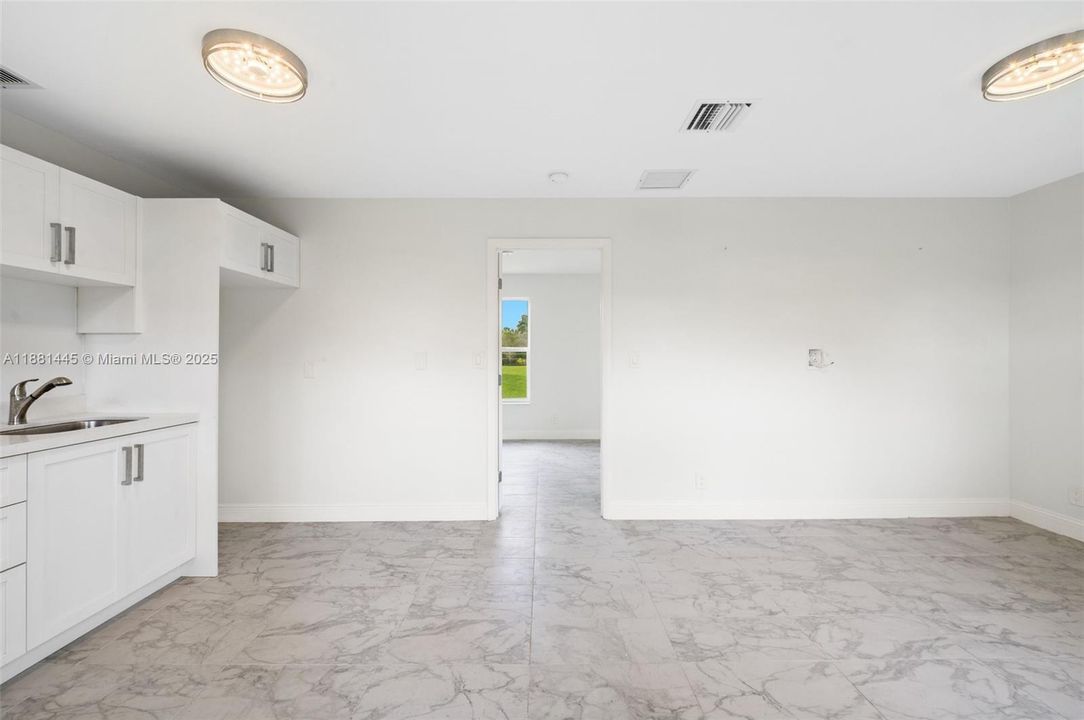 Guest House Living Room and Kitchenette