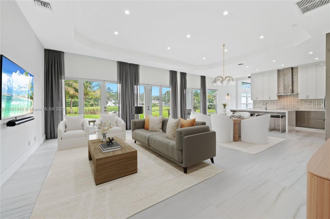 Grand Great Room - Reality Staged - Design Services Included