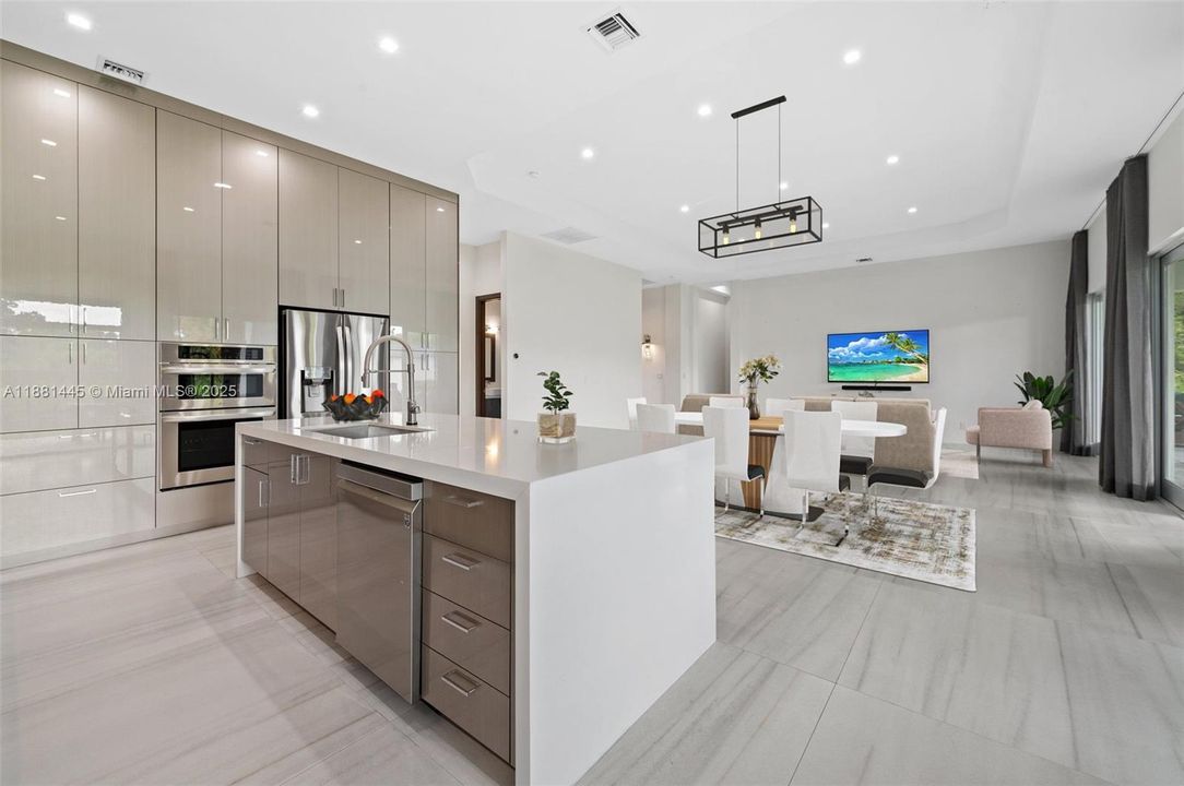 Virtually Staged Grand Great Room