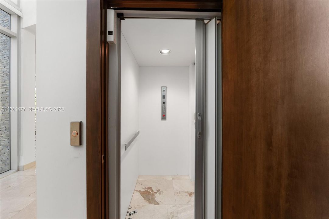 Private pool Oasis with direct access to the home's modern interiors.