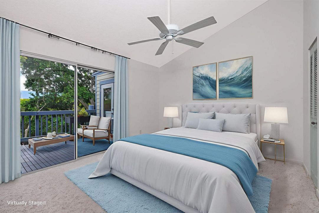 Primary Bedroom Virtual Staged