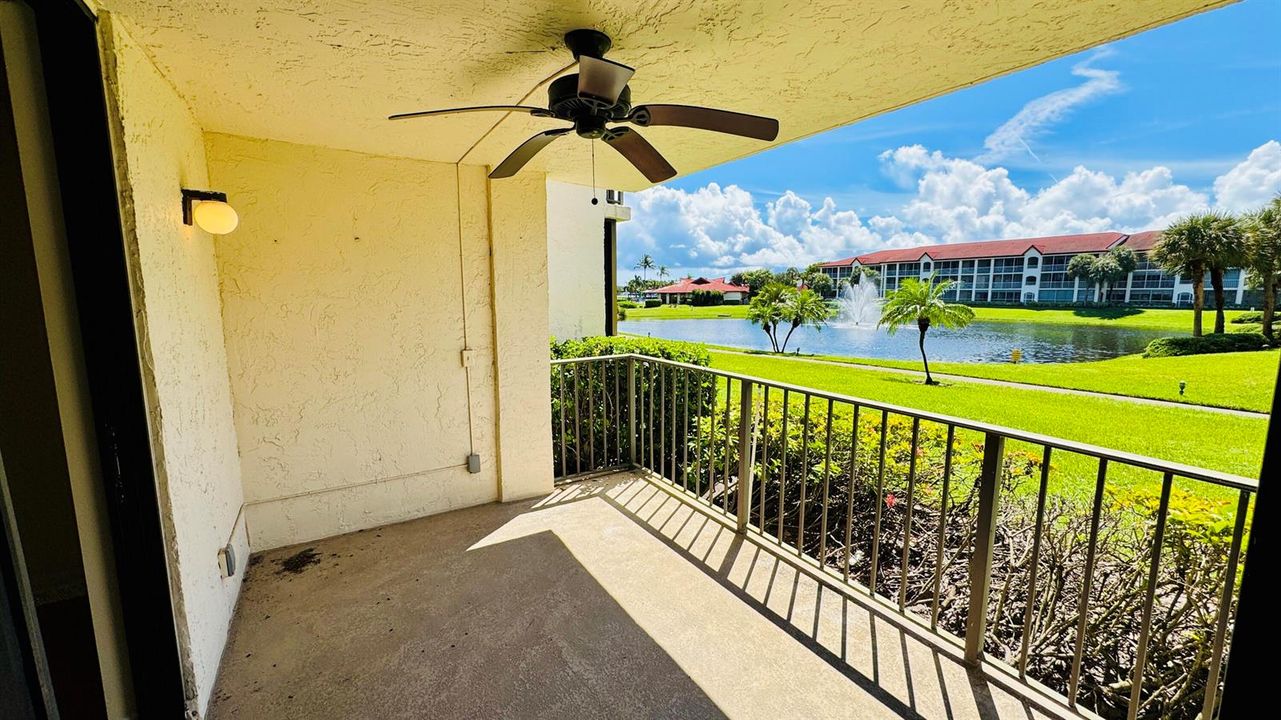 Large patio