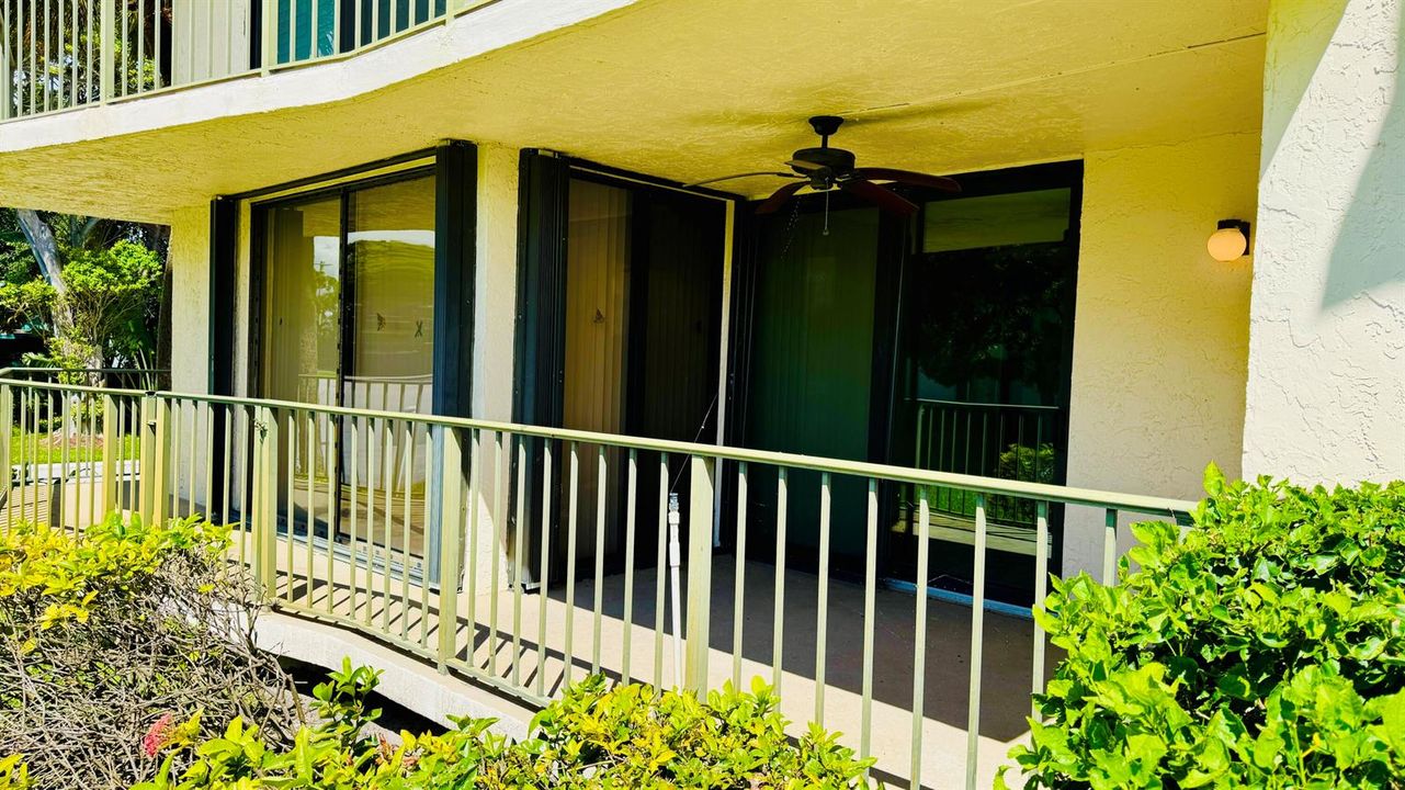 Large patio
