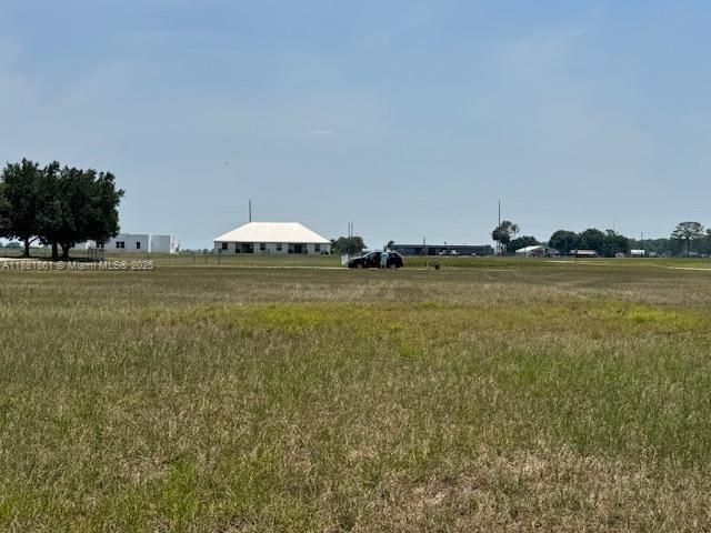 View from back to front of lot